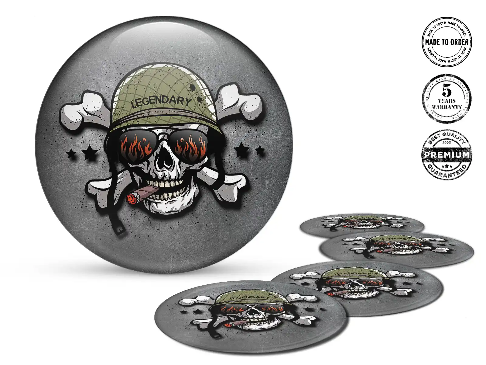 Resin domed stickers Custom Brand Tunning Edition